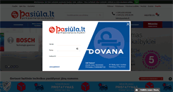 Desktop Screenshot of pasiula.lt