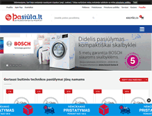 Tablet Screenshot of pasiula.lt